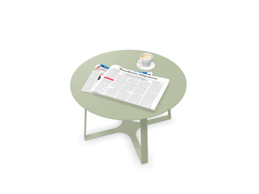 Table de salon design en métal, fabriqué en Italie