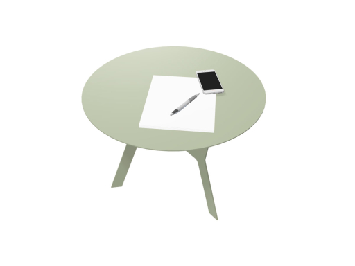 Table de café design en métal, fabriqué en Italie