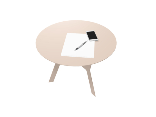 Table de café design en métal, fabriqué en Italie