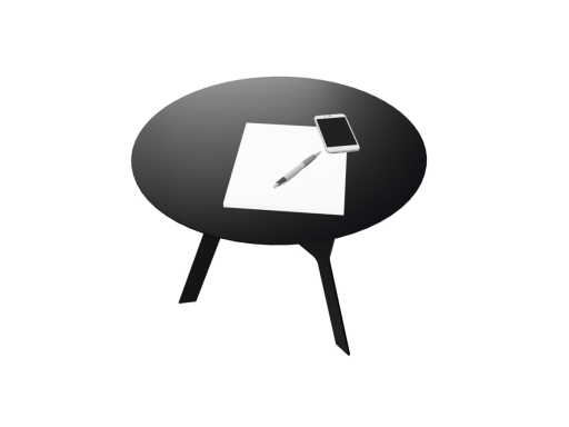 Table de café design en métal, fabriqué en Italie