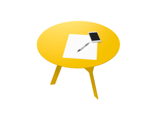 Table de café design en métal, fabriqué en Italie