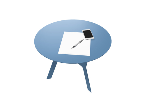 Table de café design en métal, fabriqué en Italie