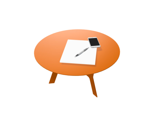 Table de café design en métal, fabriqué en Italie