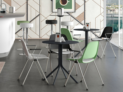 Table de cafétaria ENEZIA, fabriqué en Italie