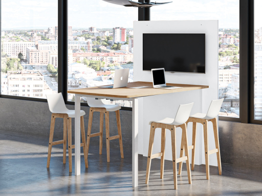 Table connectée haute I-COM, fabriqué en France