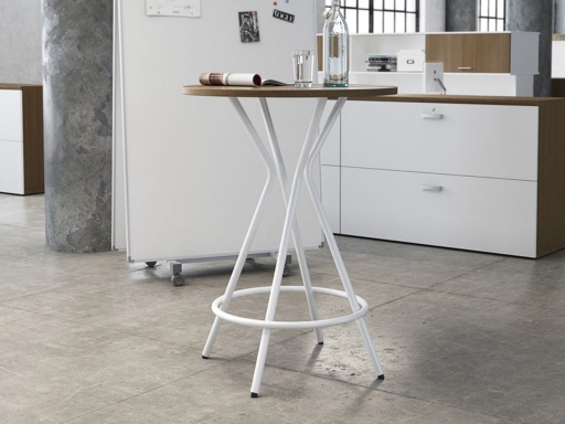 Table haute ronde SIGNAL, fabriquée en Espagne