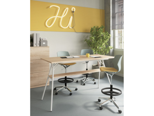 Table haute SIGNAL, table industriel fabriquée en Espagne