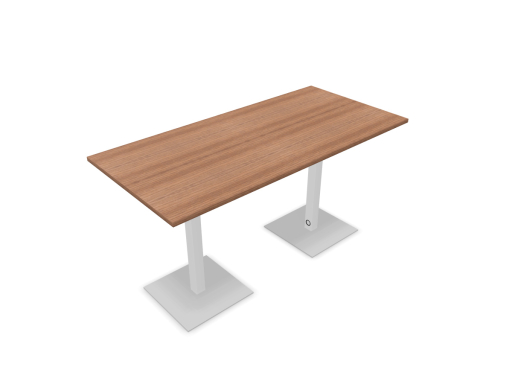 Table de réunion haute SPINA avec base carrée