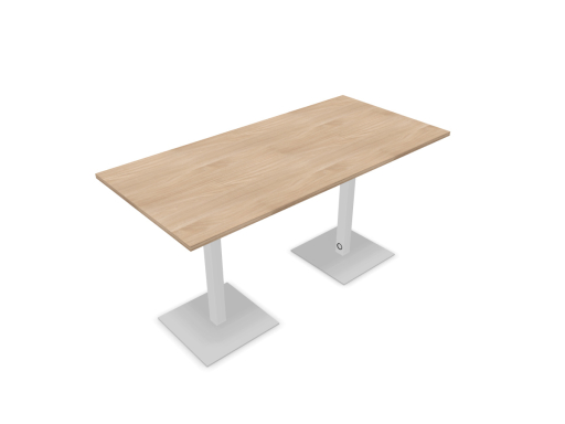 Table de réunion haute SPINA avec base carrée