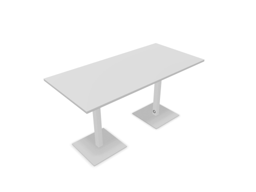 Table de réunion haute SPINA avec base carrée