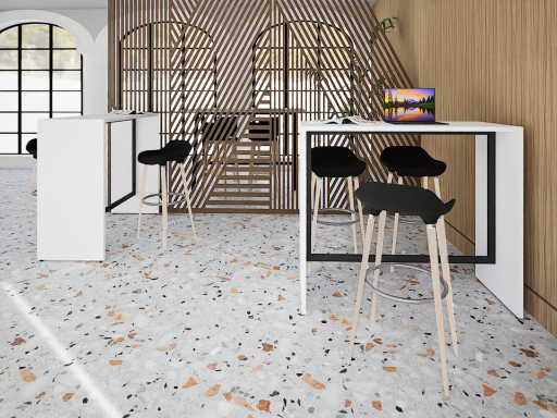 Table haute de coworking ou collectivité, made in France