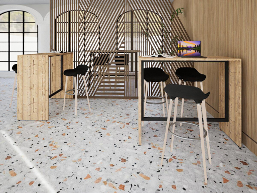 Table haute de coworking ou collectivité, made in France