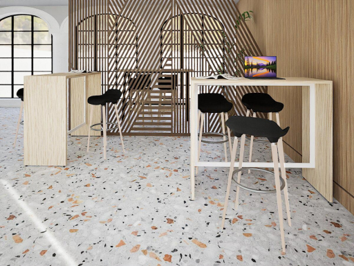 Table haute de coworking ou collectivité, made in France