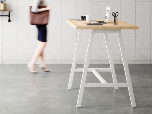 Table haute pour réunion et coworking, fabriqué en France