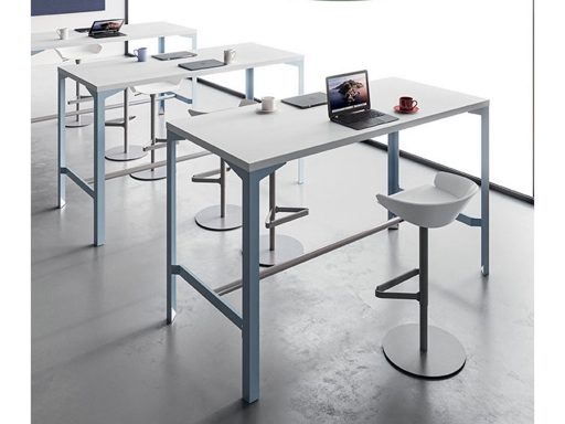 Table de réunion design haute VARIO, fabriqué en Italie