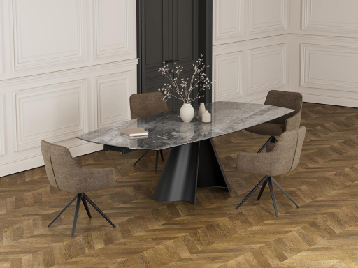Table de repas haut de gamme SOGNO en céramique