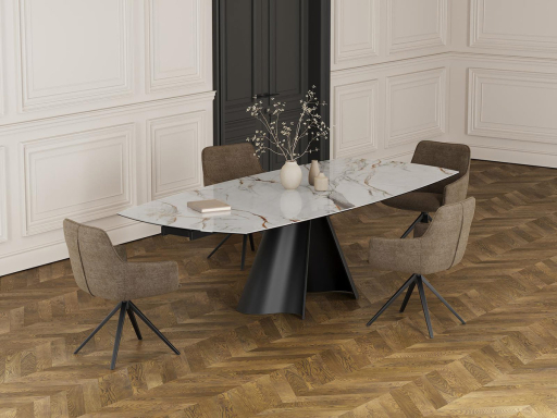 Table de repas haut de gamme SOGNO en céramique