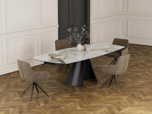 Table de repas haut de gamme SOGNO en céramique