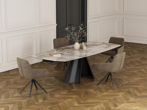 Table de repas haut de gamme SOGNO en céramique