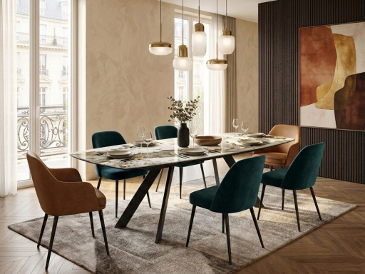Table extensible CESARE en céramique