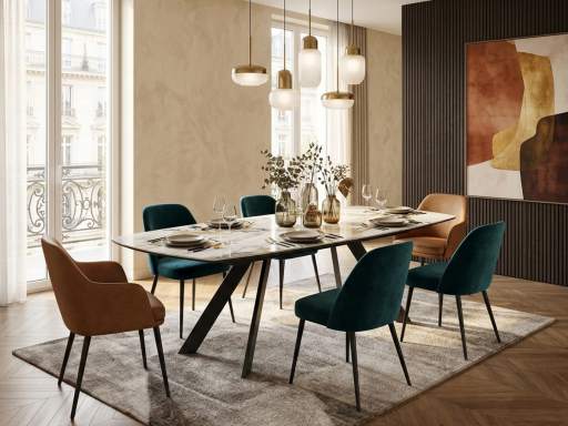 Table extensible CESARE en céramique
