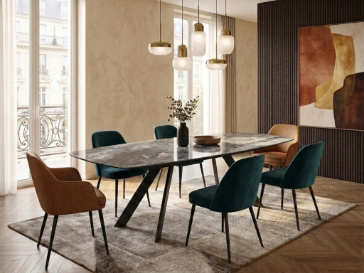 Table extensible CESARE en céramique