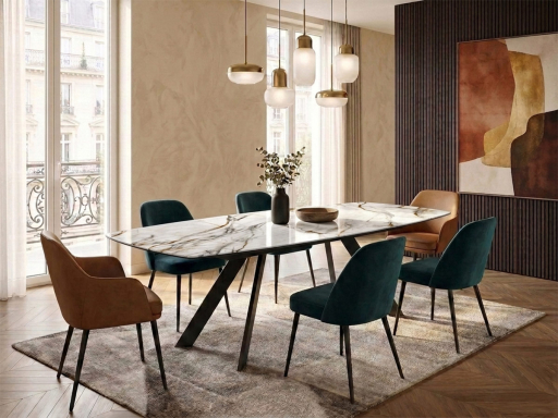 Table extensible CESARE en céramique