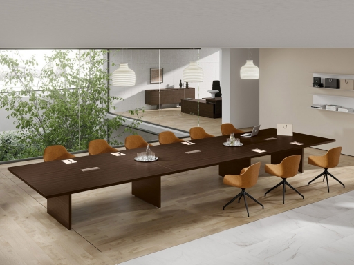 Grande table de réunion exécutive, de 14 à 26 personnes