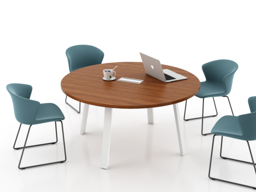 Table de réunion ronde 4 pieds, 4 à 6 personnes