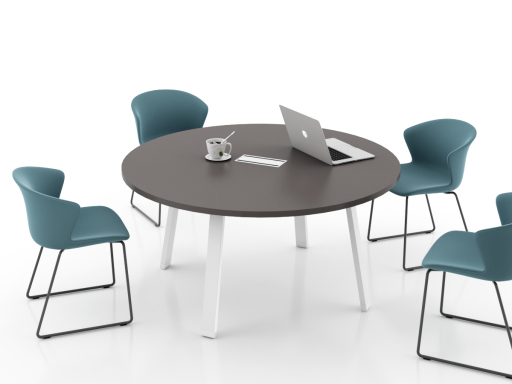 Table de réunion ronde 4 pieds, 4 à 6 personnes