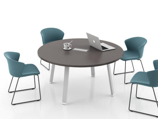 Table de réunion ronde 4 pieds, 4 à 6 personnes