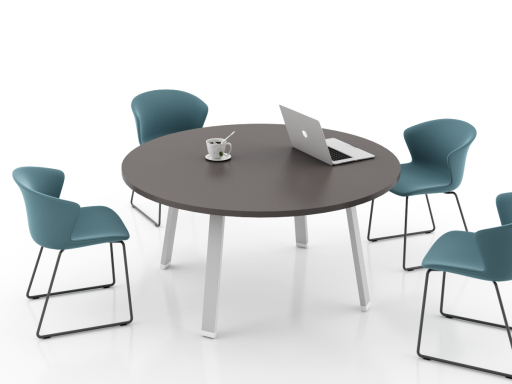 Table de réunion ronde 4 pieds, 4 à 6 personnes