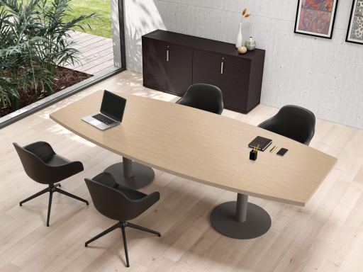 Table de réunion ovale 6 à 8 personnes