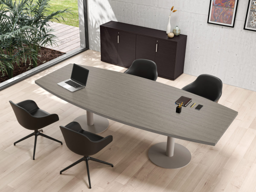 Table de réunion ovale 6 à 8 personnes