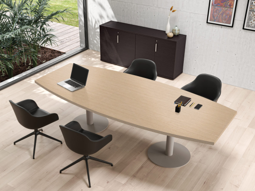 Table de réunion ovale 6 à 8 personnes