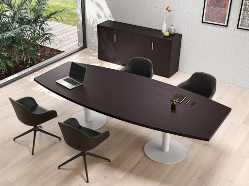 Table de réunion ovale 6 à 8 personnes