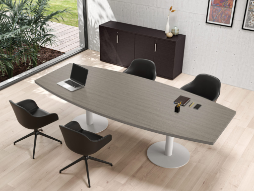 Table de réunion ovale 6 à 8 personnes