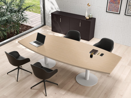 Table de réunion ovale 6 à 8 personnes