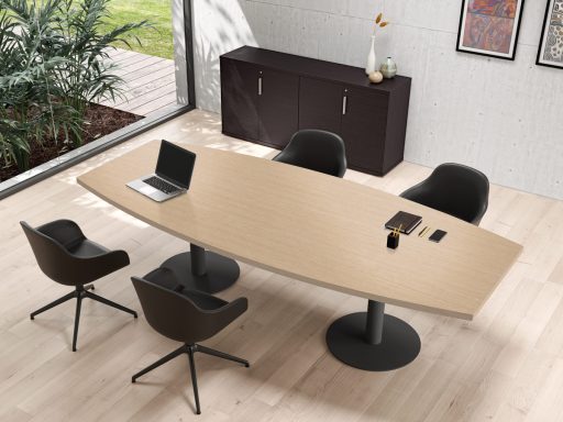 Table de réunion ovale 6 à 8 personnes