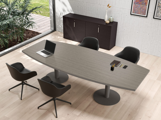 Table de réunion ovale 6 à 8 personnes