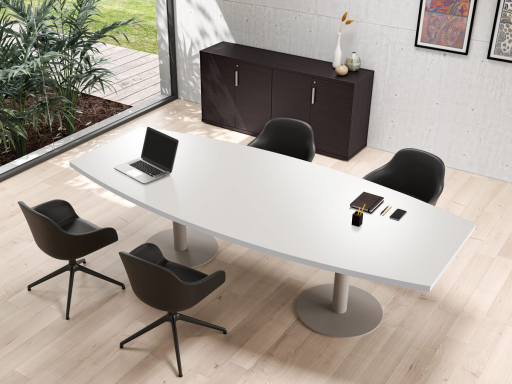 Table de réunion ovale 6 à 8 personnes