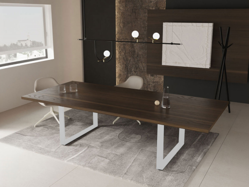 Table de direction carré ou rectangulaire SYRACUSE, fabriqué en Italie