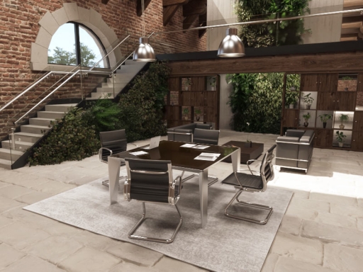 Table de réunion haut de gamme en verre, fabriqué en italie