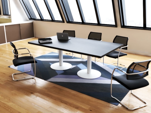 Table de réunion rectangulaire design italien