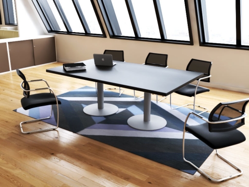 Table de réunion rectangulaire design italien