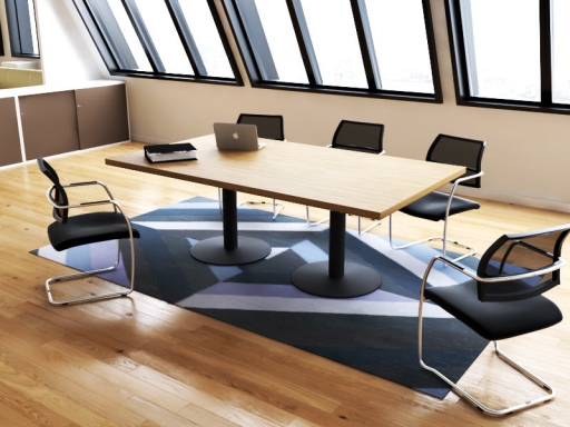 Table de réunion rectangulaire design italien