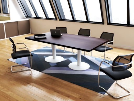 Table de réunion rectangulaire design italien