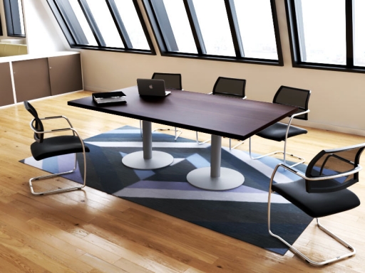 Table de réunion rectangulaire design italien