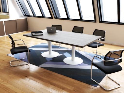 Table de réunion rectangulaire design italien