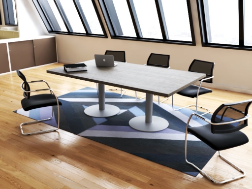 Table de réunion rectangulaire design italien